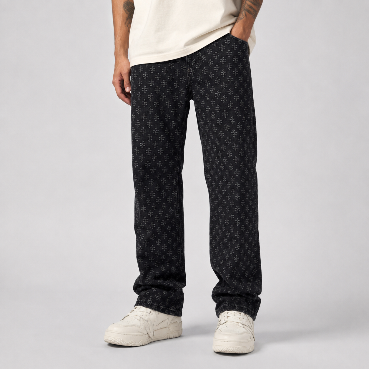 Shadow Pattern Jeans