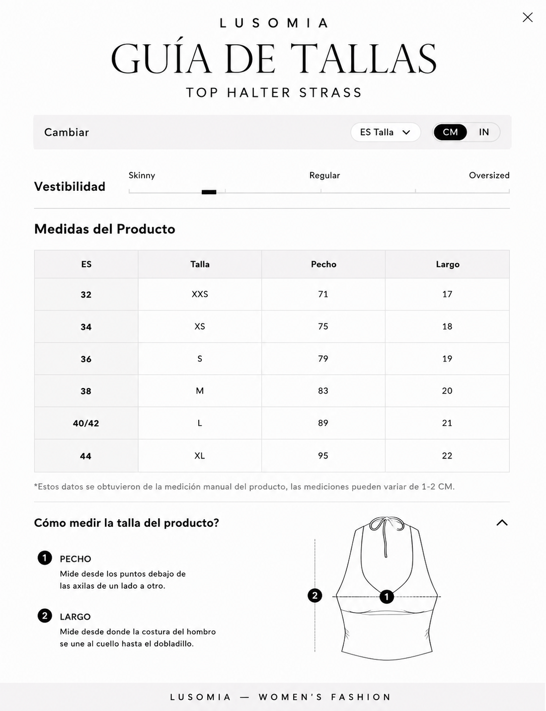 Top Halter Strass Éclat