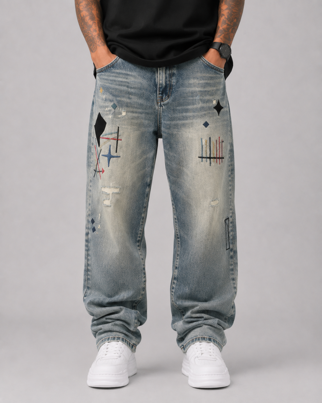Static Fade Baggy Jeans