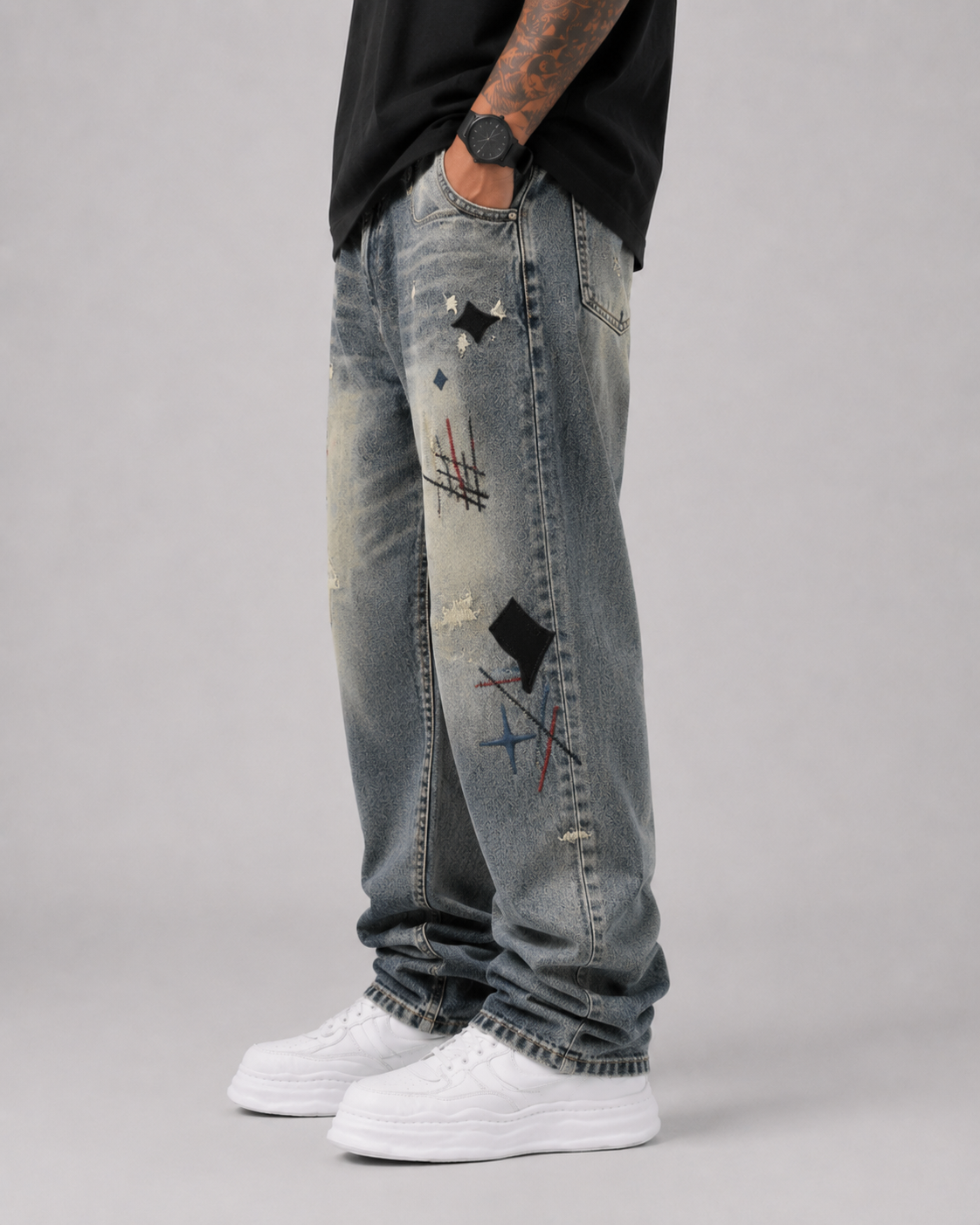 Static Fade Baggy Jeans