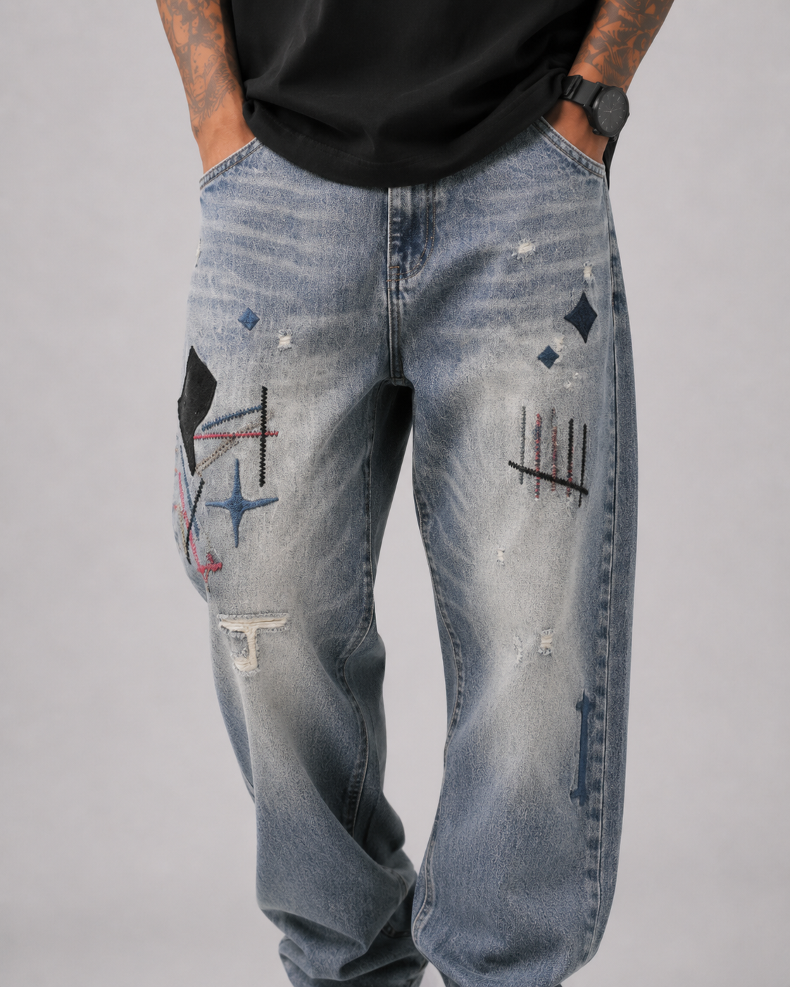 Static Fade Baggy Jeans