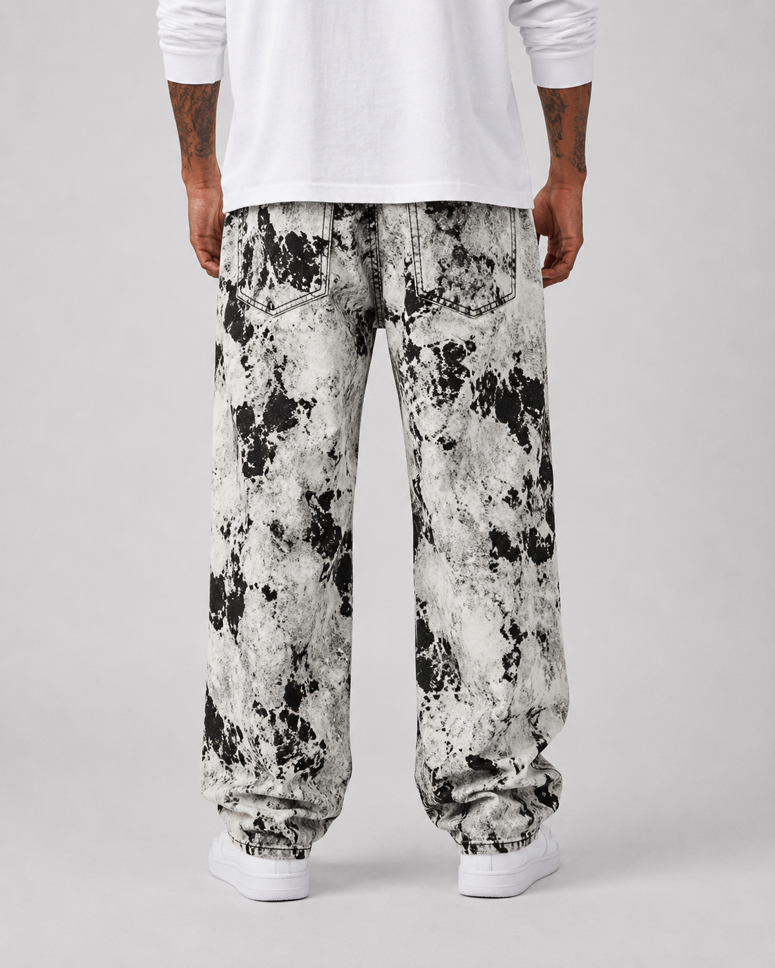 Marble Chaos Baggy Jeans