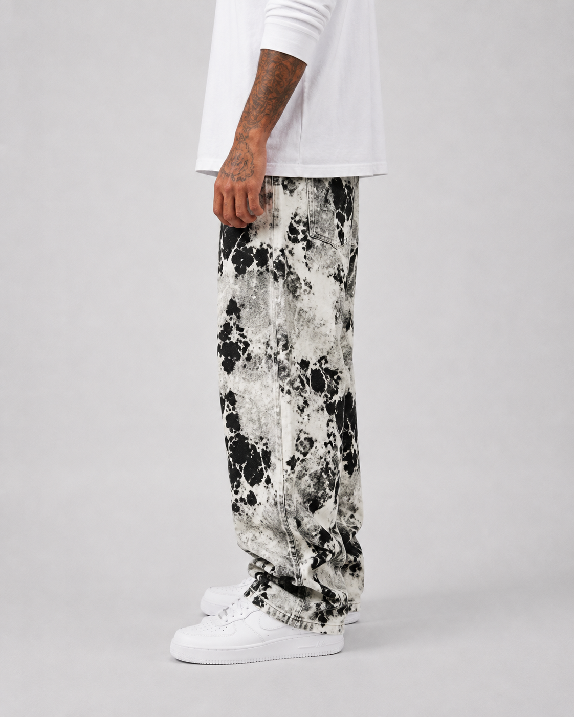 Marble Chaos Baggy Jeans