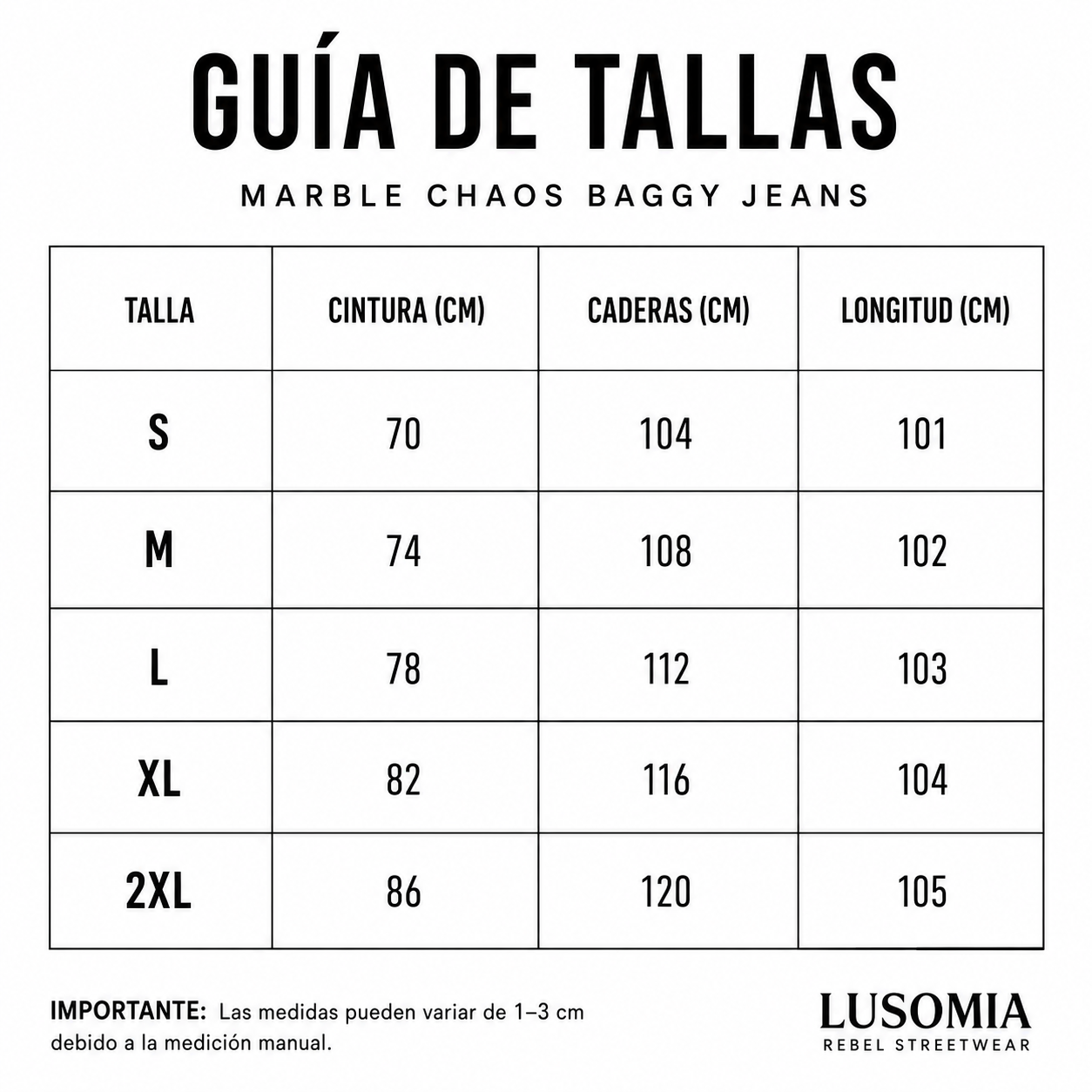 Marble Chaos Baggy Jeans