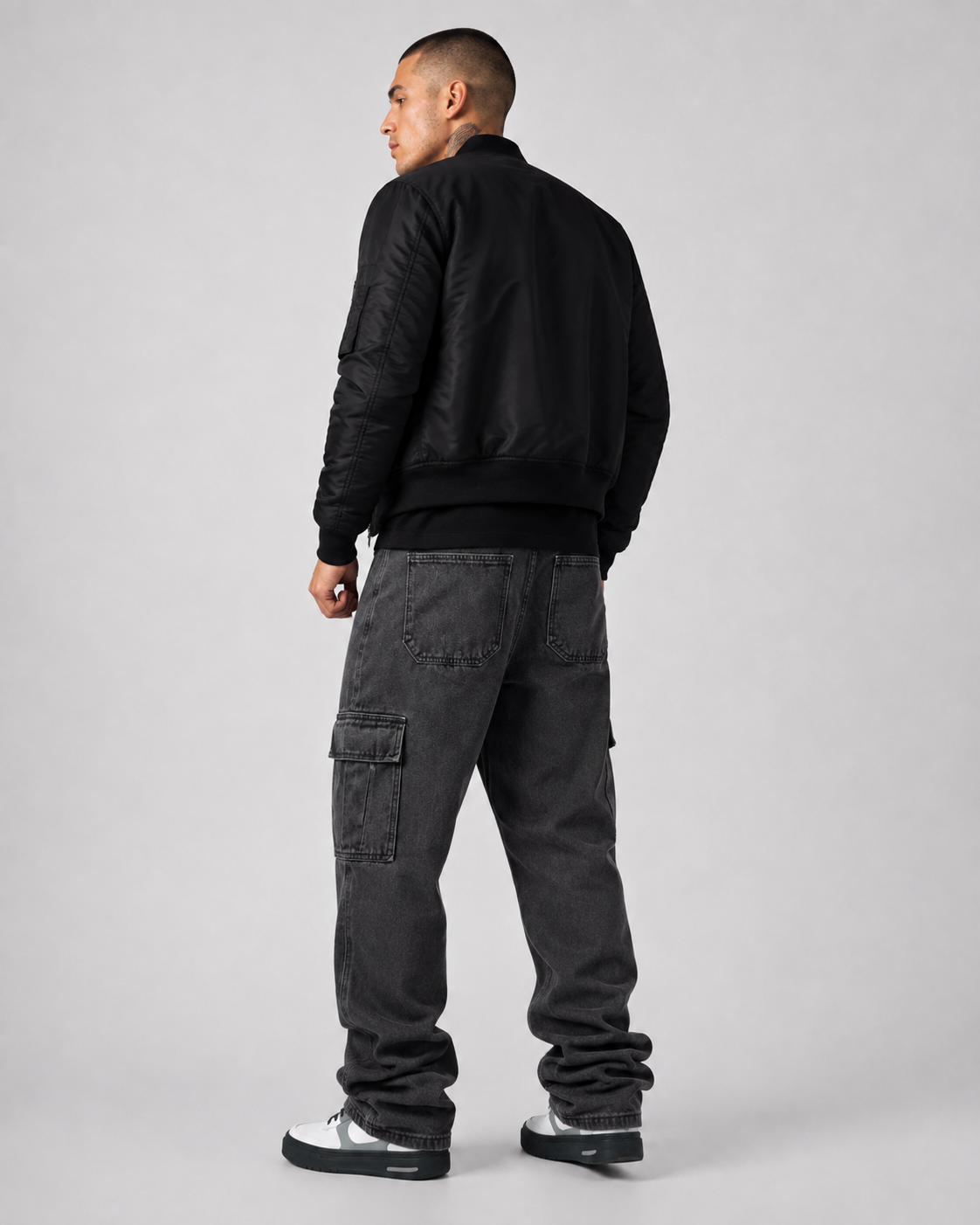 Pantalón Cargo Washed Oversize