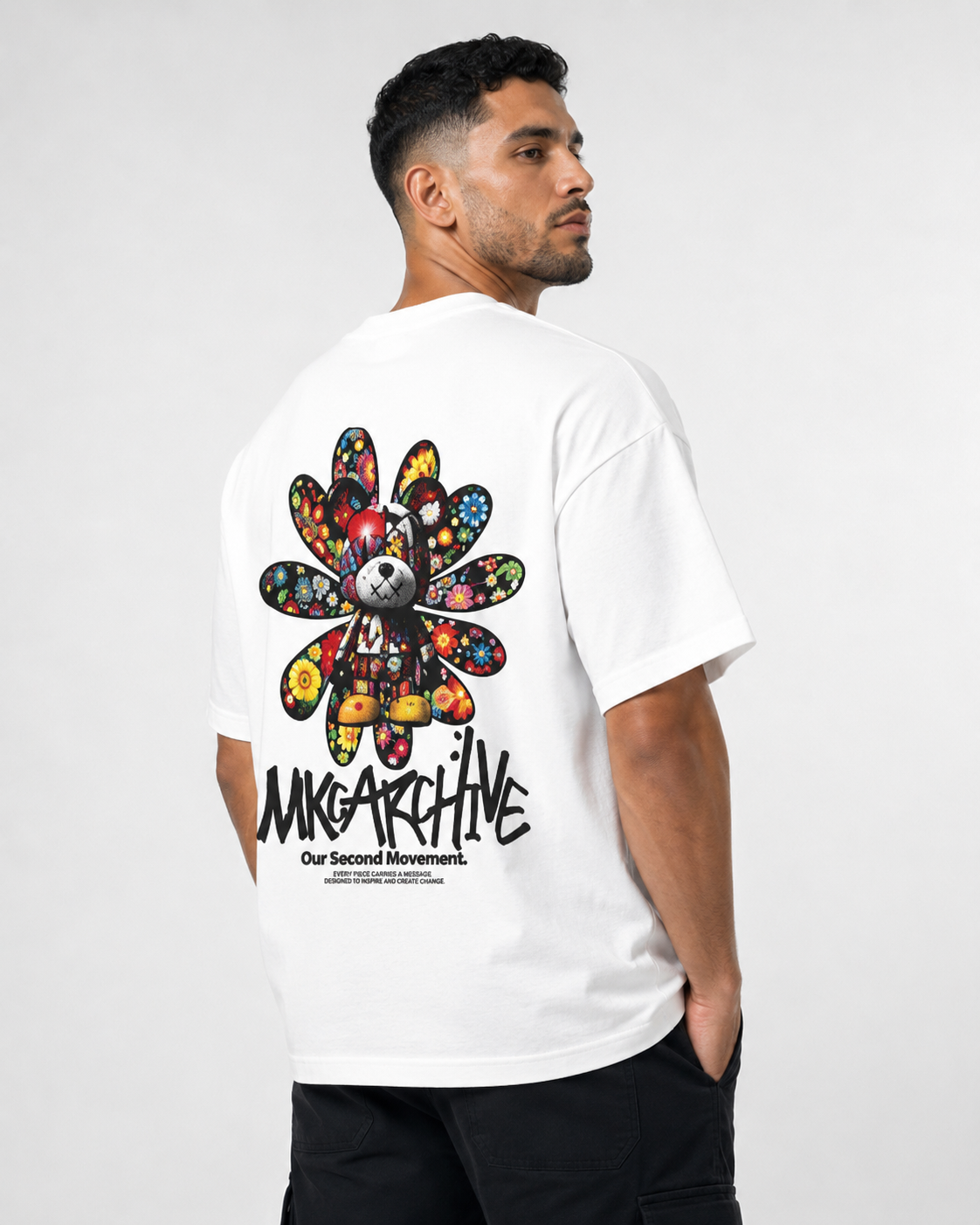 Camiseta Oversize Floral Archive