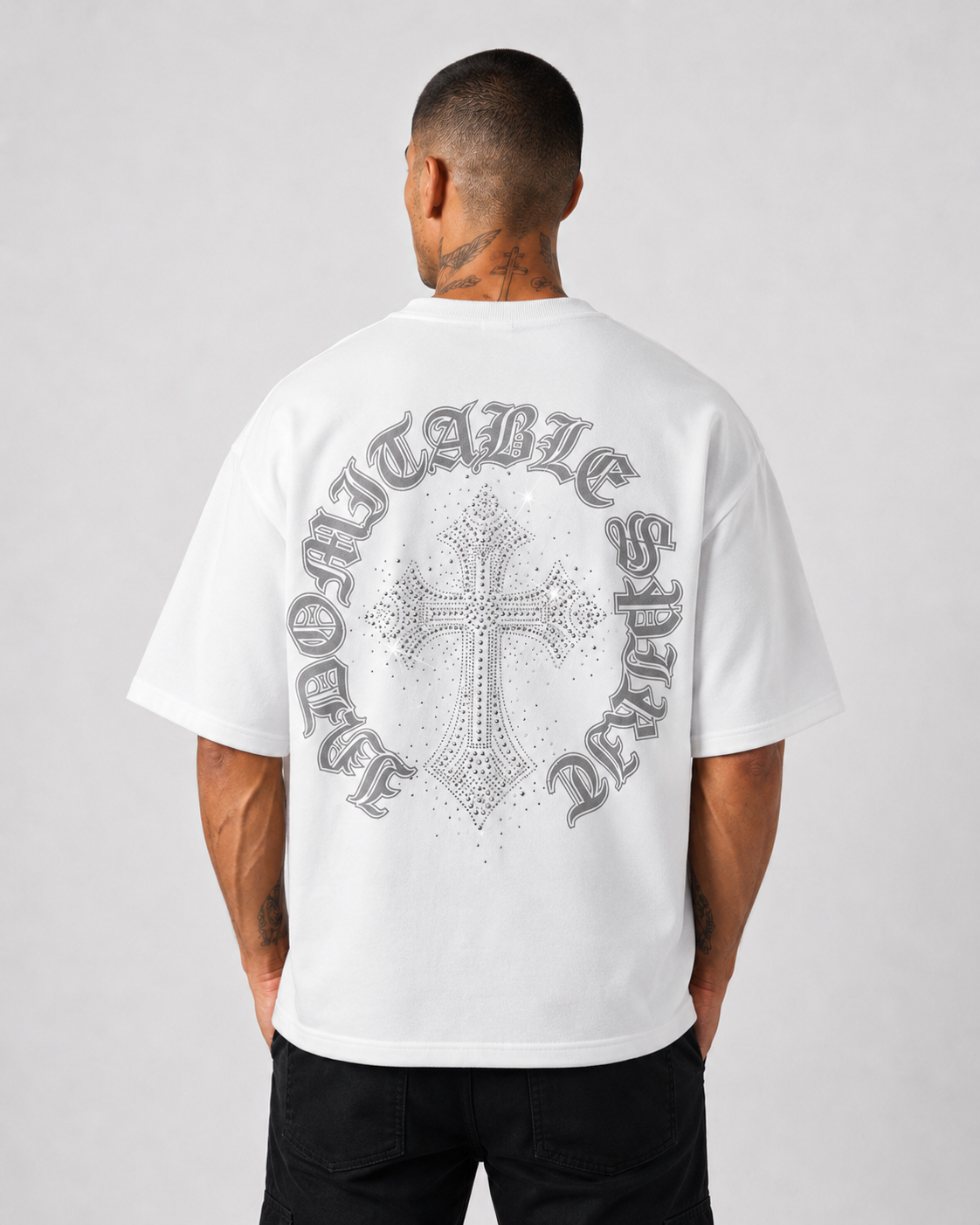 Camiseta Oversize Gothic Cross