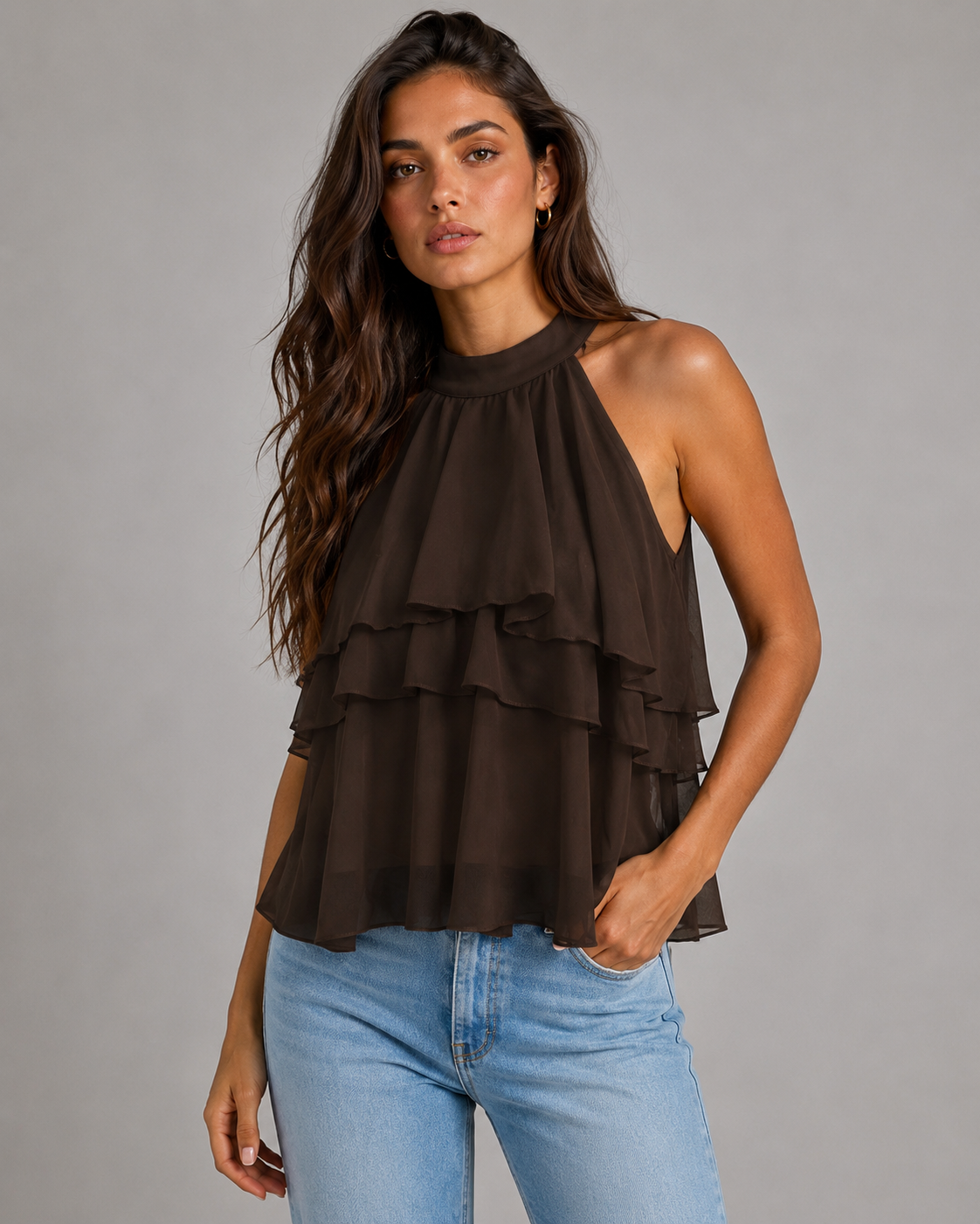 Top Halter Volantes Siena