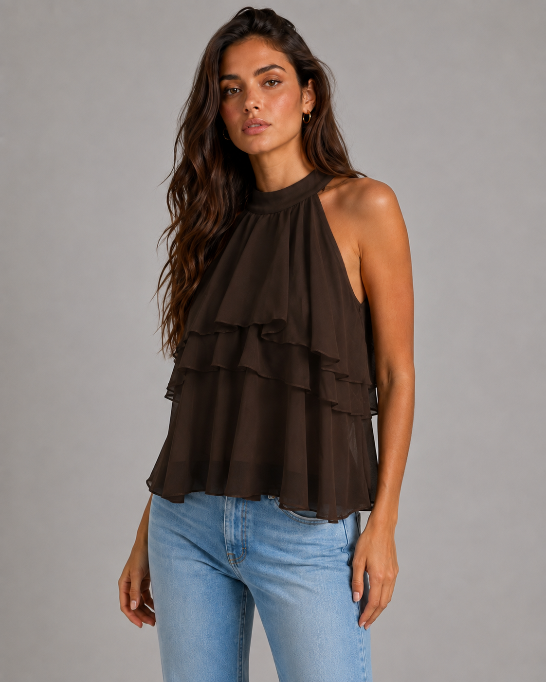 Top Halter Volantes Siena