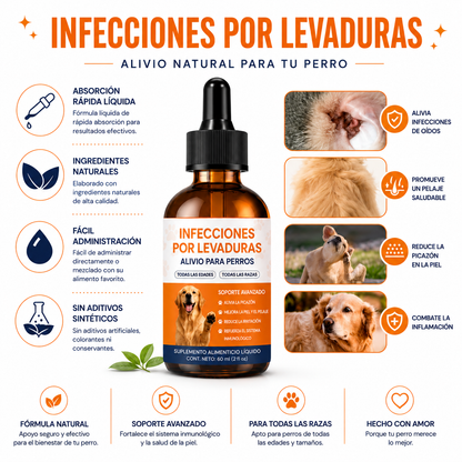 Lusomia. Alivio Natural Para Piel, Oídos y Picores En Perros