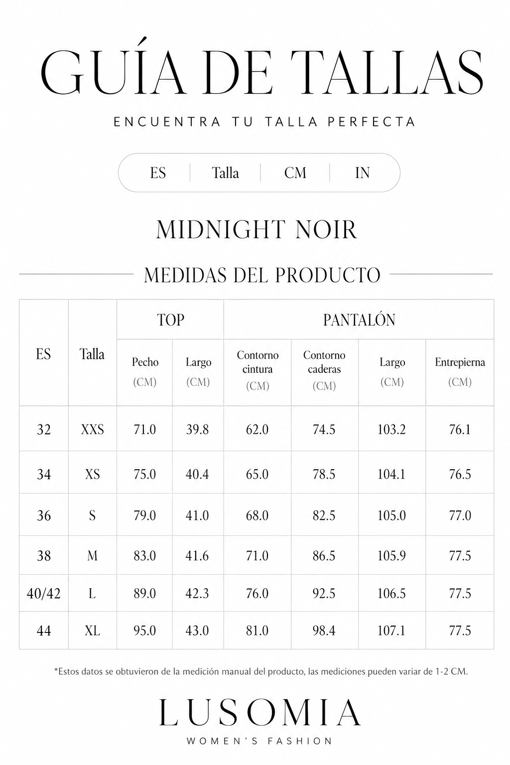 Conjunto Midnight Noir